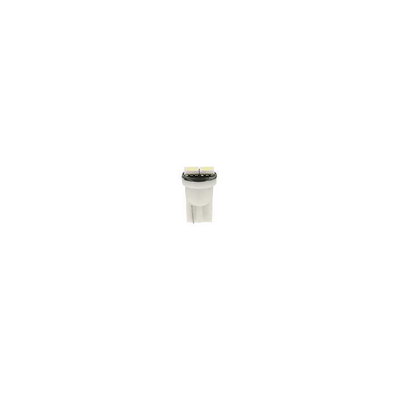 24 28V Hyper-Led 6 - 2 SMD x 3 chips - (T10) - W2 1x9 5d - 20 pz - Busta - Bianco - Doppia polarità