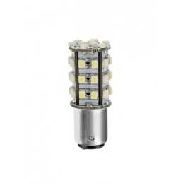24 28V Hyper-Led 39 - 39 SMD x 1 chips - (P21 5W) - BAY15d - 1 pz - D Blister - Bianco - Doppia polarità