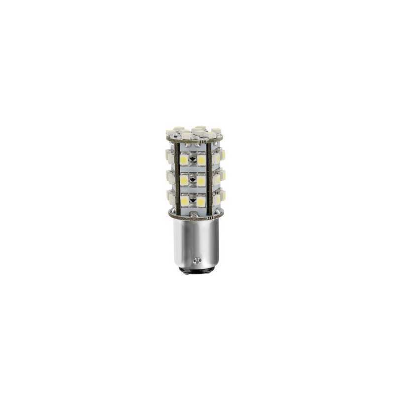 24 28V Hyper-Led 39 - 39 SMD x 1 chips - (P21 5W) - BAY15d - 1 pz - D Blister - Bianco - Doppia polarità