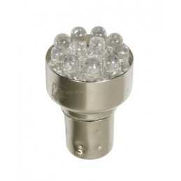 24V Lampada Multi-Led 12 Led - (P21 5W) - BAY15d - 1 pz - D Blister - Bianco