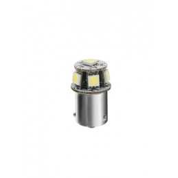 24 28V Hyper-Led 18 - 6 SMD x 3 chips - (R5W) - BA15s - 1 pz - D Blister - Arancio - Doppia polarità
