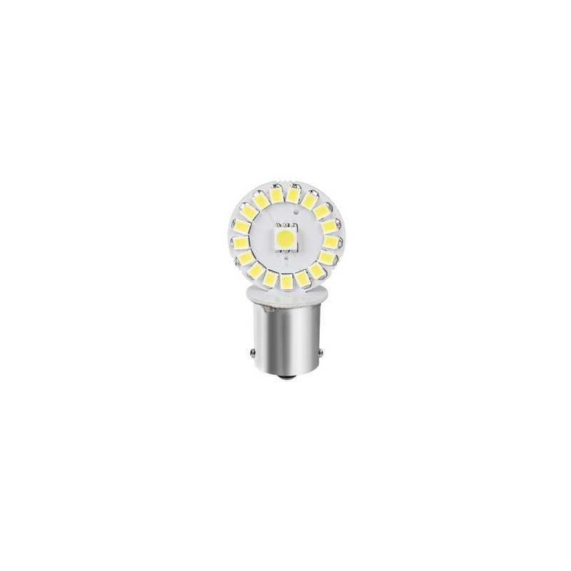 24 28V Hyper-Led 102 - 34 SMD x 3 chips - (P21W) - BA15s - 2 pz - D Blister - Bianco