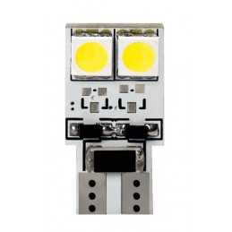 24V Hyper-Led 12 - 4 SMD x 3 chips - (T10) - Bifocus - W2 1x9 5d - 2 pz - D Blister - Bianco - Doppia polarità - Resistenza inc
