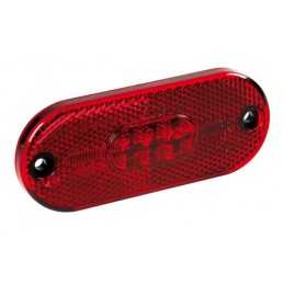 Luce perimetrale a 5 led con catarifrangente 24V - Rosso