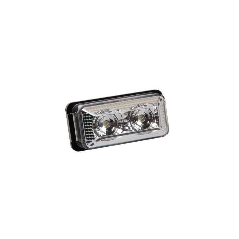 Luce ingombro a 2 Led 24V - Bianco