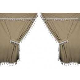 Premiere set tende in microfibra per camion - Beige