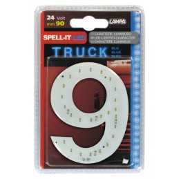Spell-It Led 90 mm 24V - Blu - 9
