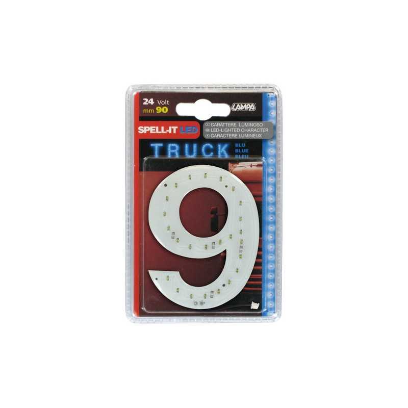 Spell-It Led 90 mm 24V - Blu - 9
