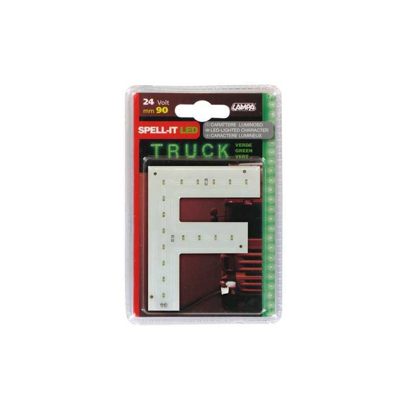 Spell-It Led 90 mm 24V - Verde - F
