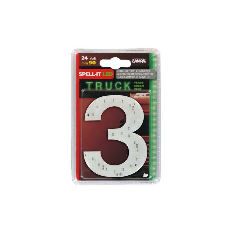 Spell-It Led 90 mm 24V - Verde - 3