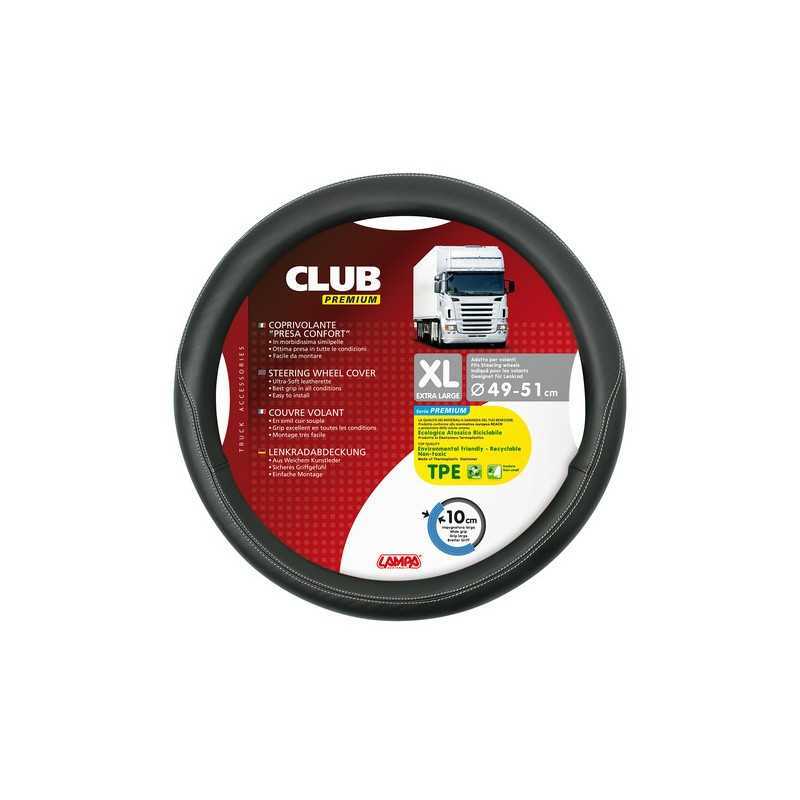 Club coprivolante presa confort in TPE - XL - 49 51 cm - Nero