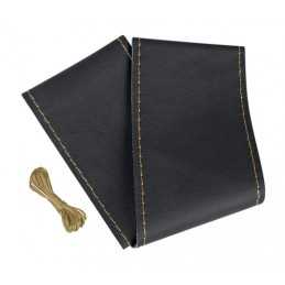 Premium Truck coprivolante in pelle - M - 44 46 cm - Nero Beige