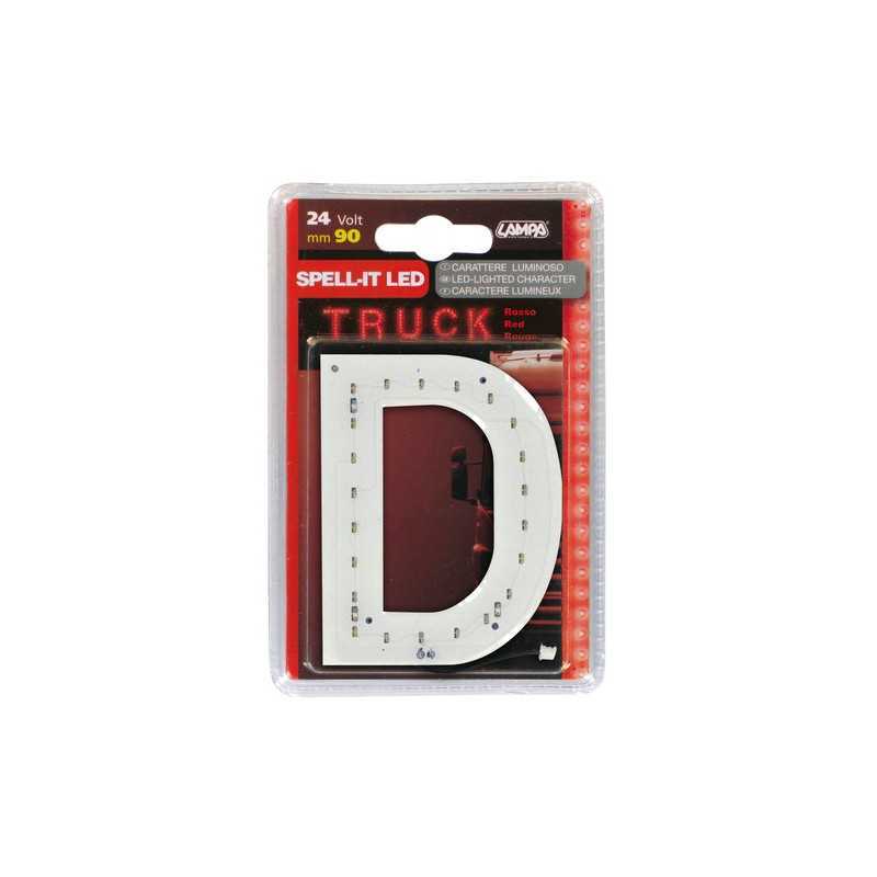 Spell-It Led 90 mm 24V - Rosso - D