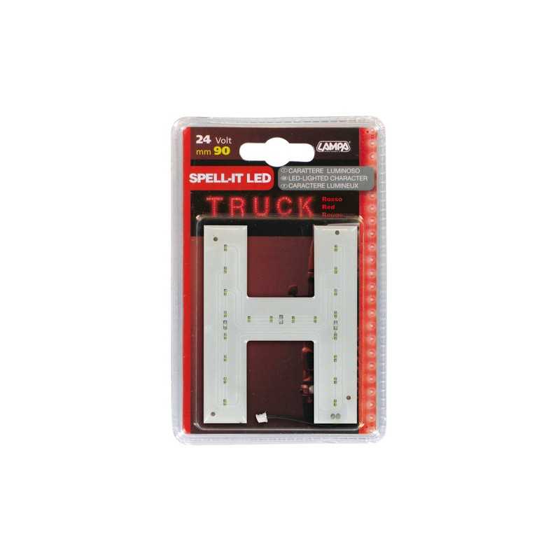 Spell-It Led 90 mm 24V - Rosso - H