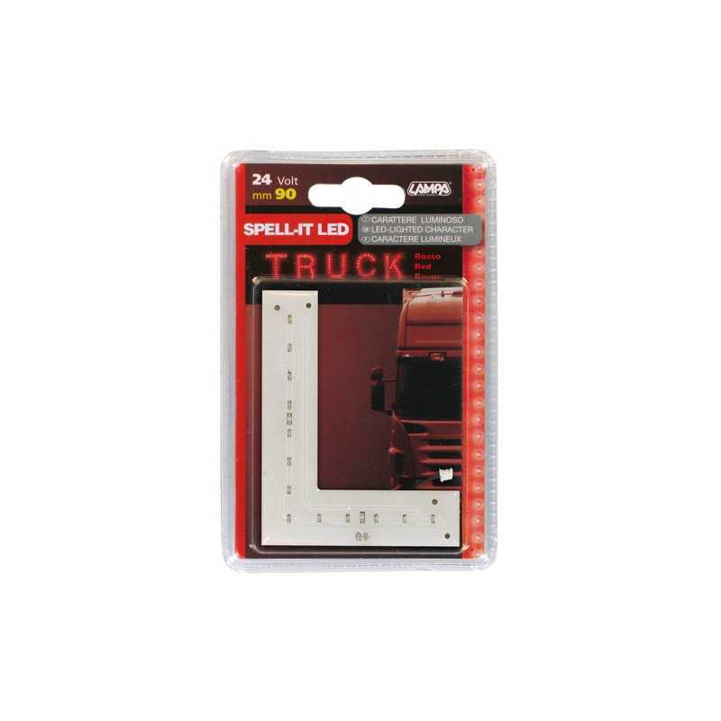Spell-It Led 90 mm 24V - Rosso - L
