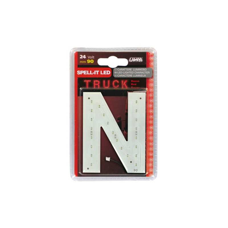 Spell-It Led 90 mm 24V - Rosso - N