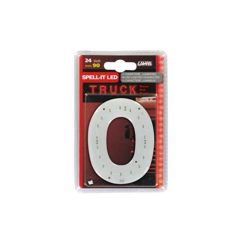 Spell-It Led 90 mm 24V - Rosso - O