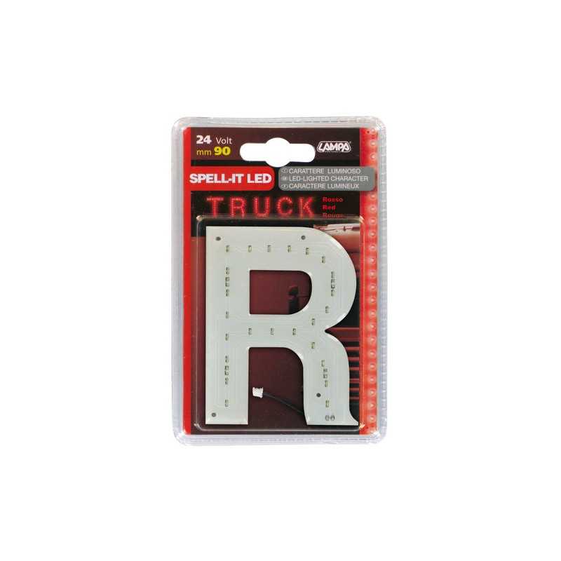 Spell-It Led 90 mm 24V - Rosso - R