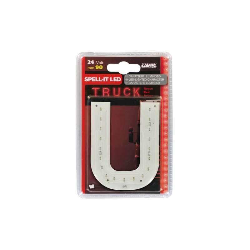 Spell-It Led 90 mm 24V - Rosso - U