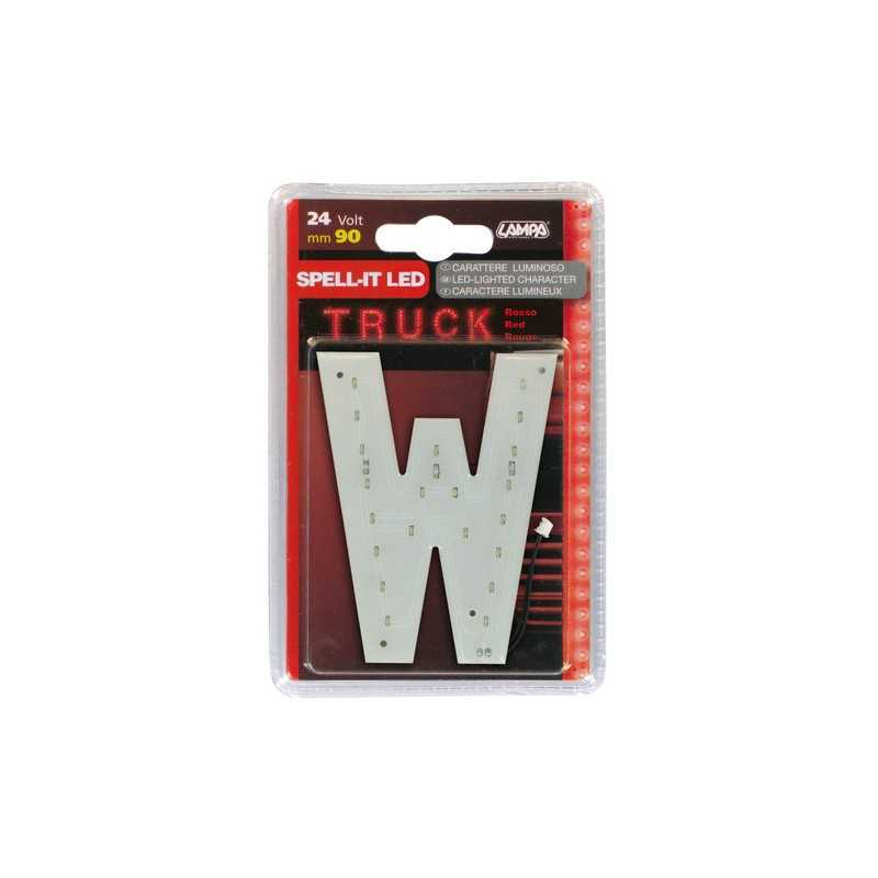 Spell-It Led 90 mm 24V - Rosso - W