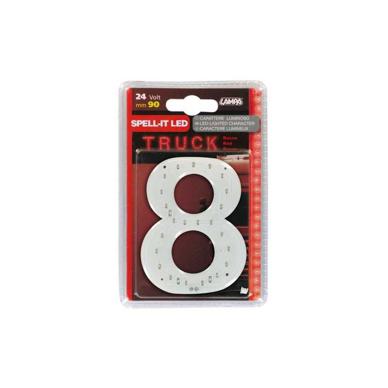 Spell-It Led 90 mm 24V - Rosso - 8