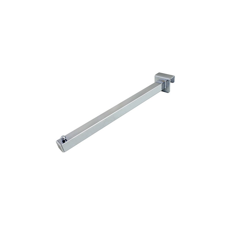 Appendino a tubo orizzontale cromato - 30 cm
