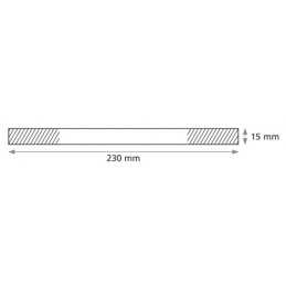 Striscia cavaliere adesiva 100 pz - 230x15 mm