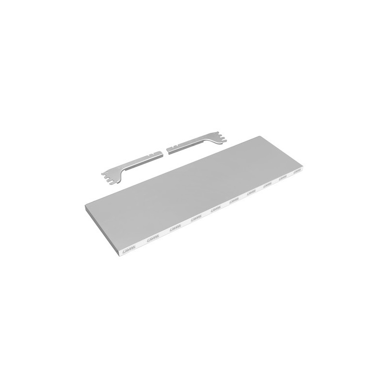 Ripiano argento per scaffali lineari forati argento - 97x31 cm