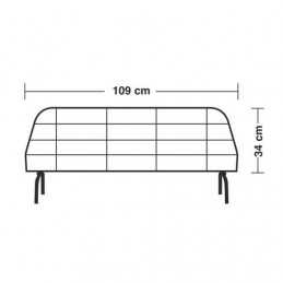 LAM-60417 - GRG-3 griglia divisoria in metallo cm 34x109