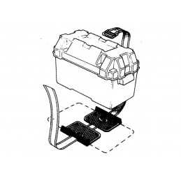 PIASTRA CON CINGHIE FISSA BATTERIE