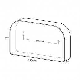 Deluxe fanale posteriore 8 funzioni 12V - Destro