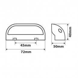 Fanale a Led smd illuminazione targa 10 30V