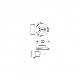 10-30V Halo Led - (H10) - 25W - PY20d - 1 pz - D Blister