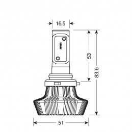 10-30V Halo Led - (HB3 9005) - 25W - P20d - 1 pz - D Blister