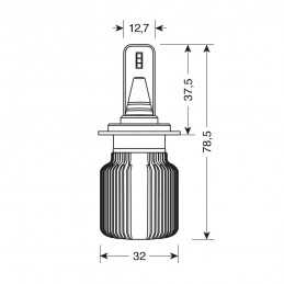 9-32V Halo Led Blade - (H7) - 20W - PX26d - 2 pz - Scatola