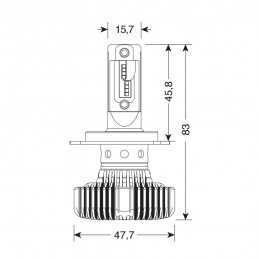 HALO-LED "SERIES 4" H4 6500°K 9-32V (2PZ)