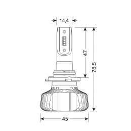 HALO-LED "SERIES 5" H10/9005 6500°K 9-32V (2PZ)