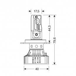 HALO-LED "SERIES 7" H4 6500°K 9-32V (2PZ)
