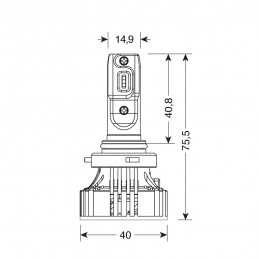 HALO-LED "SERIES 7" H10/9005 6500°K 9-32V (2PZ)