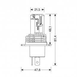 HALO-LED "SERIES 8" H4 6500°K 9-32V (2PZ)
