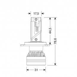 HALO-LED "SERIES 9" H4 6500°K (2PZ)