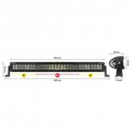Barra a Led con struttura curva in alluminio 10 30V - 80 cm