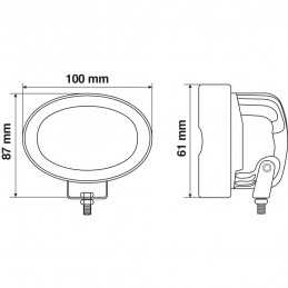 WL-23 faro lineare di segnalazione - 10 80V - Luce rossa