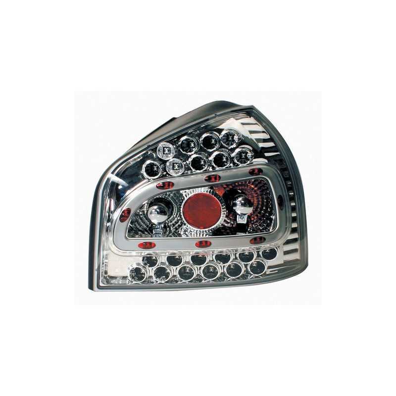 Coppia fanali posteriori LED - Audi A3 (9 96-4 03) - Cromo