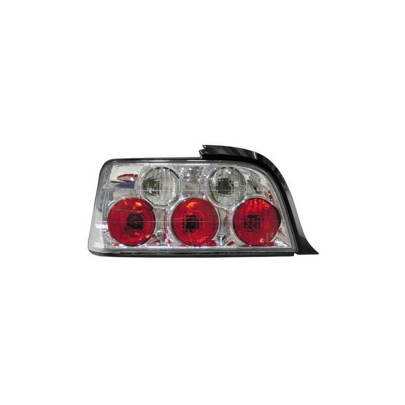 Coppia fanali posteriori - Bmw E36 Coupe Cabrio (3 92-4 99) - Cromo