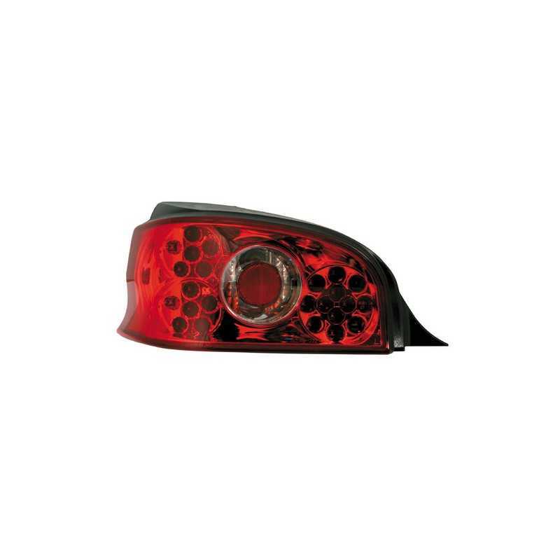 Coppia fanali posteriori LED - Citroën Saxo (5 96-12 04) - Rosso