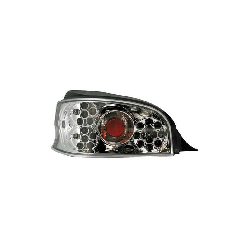 Coppia fanali posteriori LED - Citroën Saxo (5 96-12 04) - Cromo