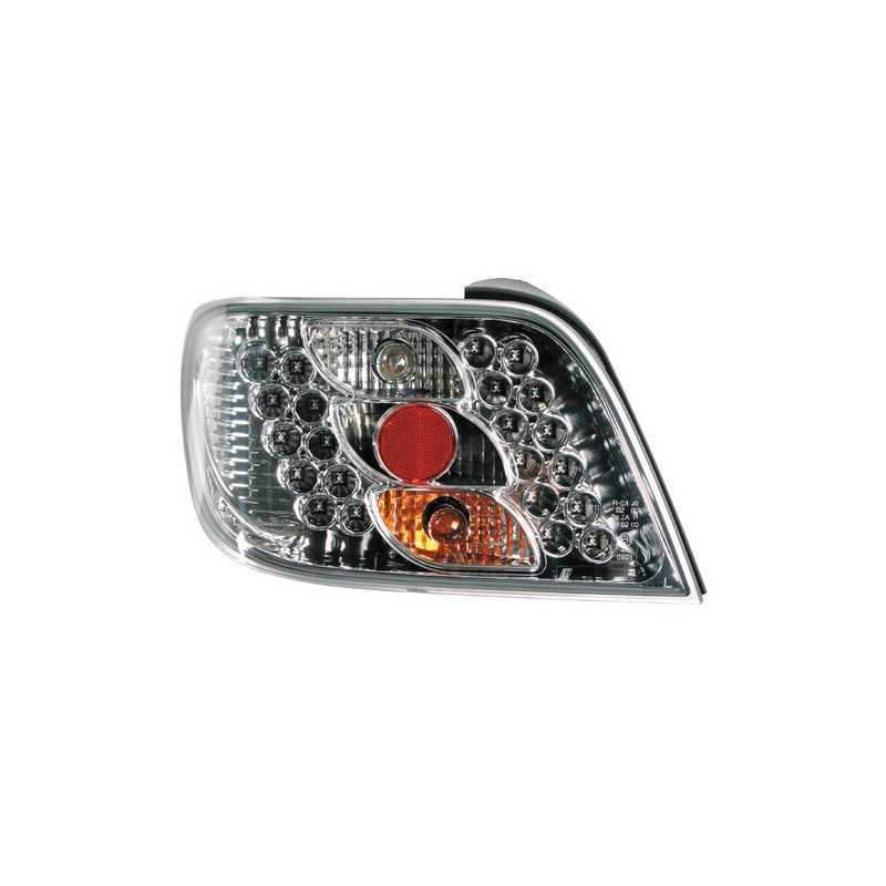Coppia fanali posteriori LED - Citroën Xsara (4 97-12 05) - Cromo