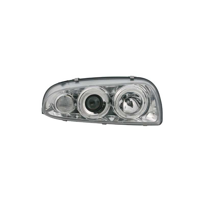 Coppia fanali anteriori Angel-Eyes - Ford Fiesta IV (8 951 02) - Cromo