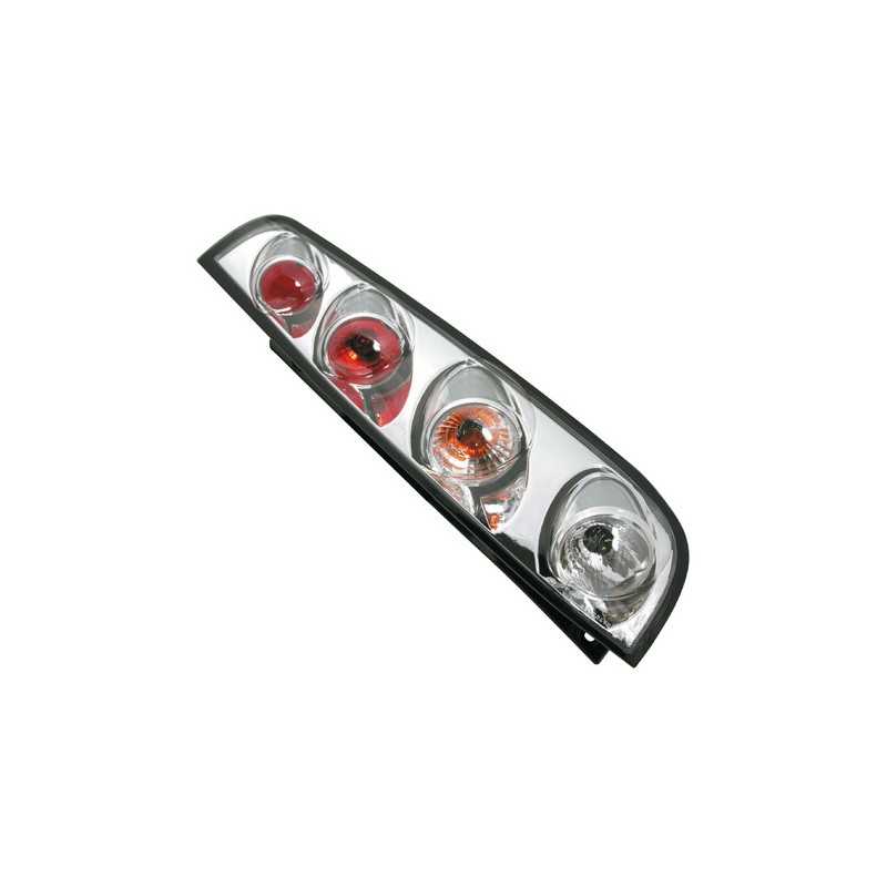 Coppia fanali posteriori - Ford Fiesta V 3 porte (11 01-12 05) - Cromo